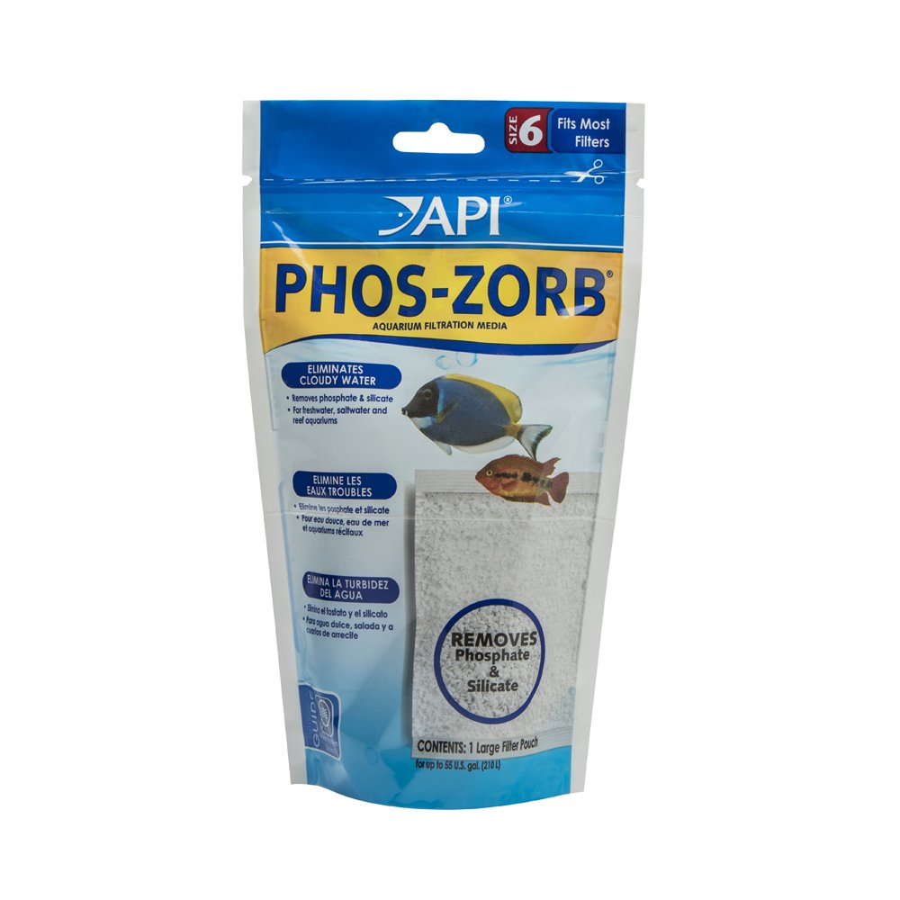 API PHOS-ZORB SIZE 6 Aquarium Canister Filter Filtration Pouch 1-Count Bag (109A)