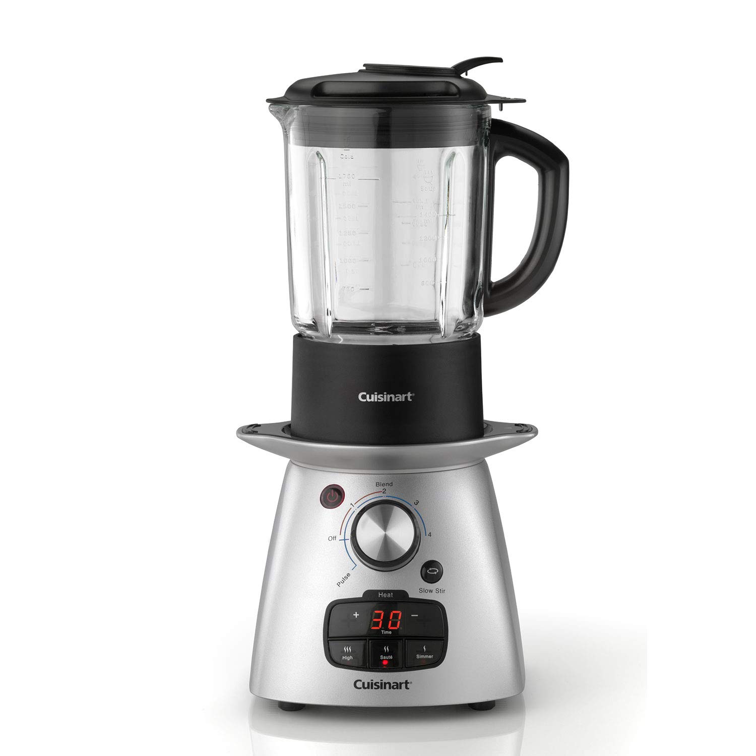 Cuisinart Soup Maker Plus | Saute, Cook, Stir, Blend | Silver | SSB3U