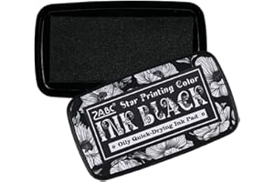 Sgphrzlt Washable Stamp Pads, Craft Ink Pads for Rubber Stamps, Finger Embossing Pigment Ink Pads for Stamping, Perfect for S