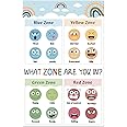 Feelings Chart for Kids Boho Emotions Poster Feelings Bulletin Board Mental Health Posters Calm Down Corner Classroom Zones of Regulation Poster Chart Supplies Autism Sensory Product 17 x 11in