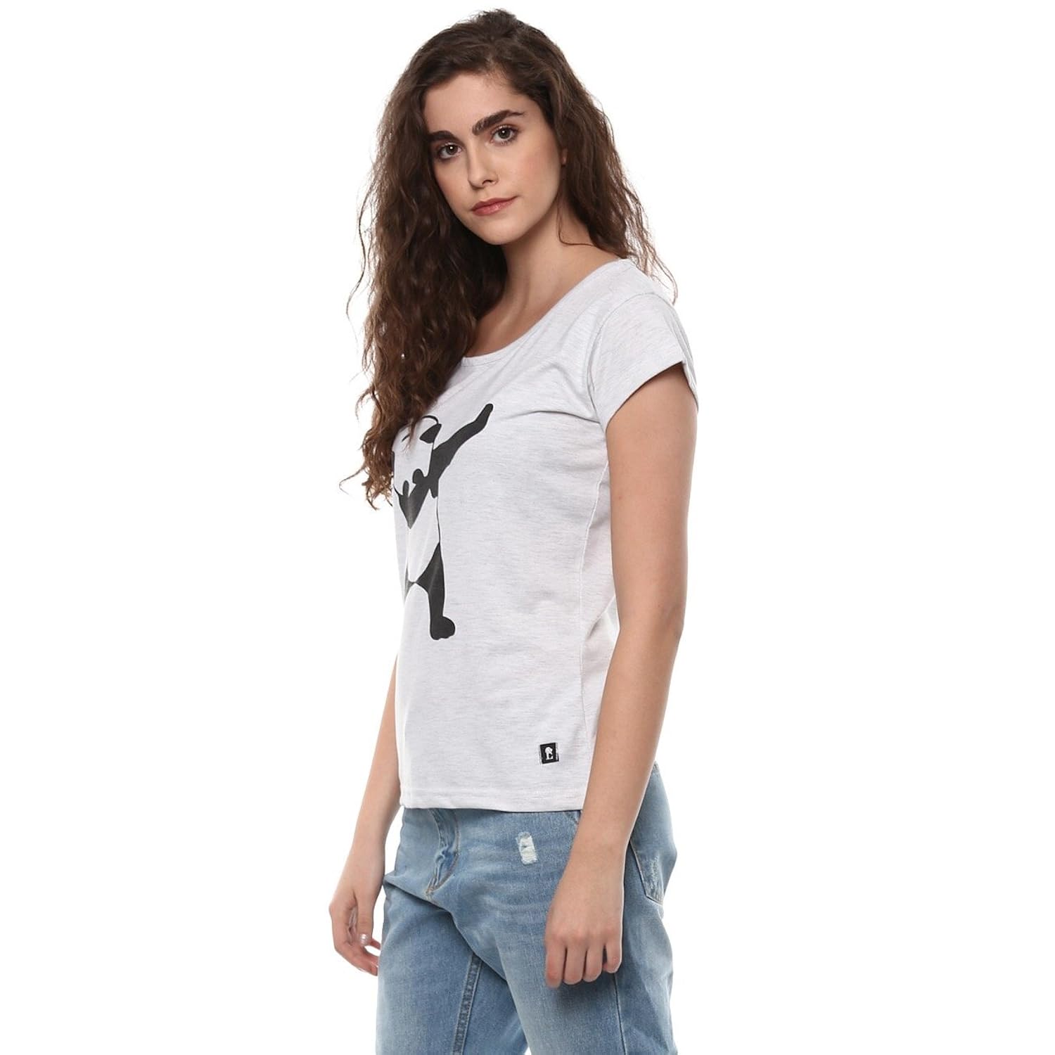 leotude women's cotton t-shirts ( 99_panda_grey_p, grey, xxl)