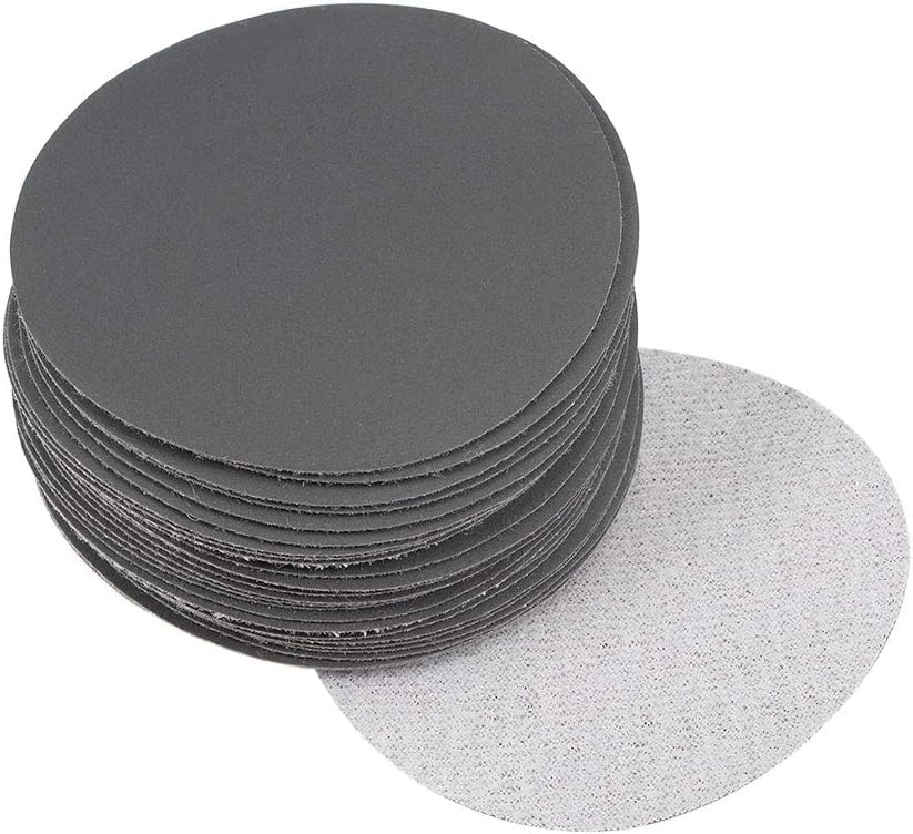 TOP-VIGOR 30Pcs 75mm Wet and Dry Sanding Discs, 1200 Grit 3 Inch Hook and Loop Sandpaper Electrostatic Sand Planting Silicon Carbide Sanding Discs