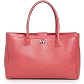 CHANEL Women's Pre-Loved Pink Lambskin Executive Cerf Shopper Tote