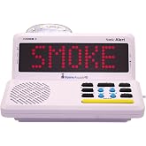 Sonic Alert HomeAware&reg; II Basic Starter Kit &ndash; Alerting System for Deaf/Hard of Hearing/Heavy Sleepers &ndash; Listens to Your Existing Smoke &amp; CO Alarms &ndash; Bed Shaker, Strobe, Scrolling Display, Caller ID