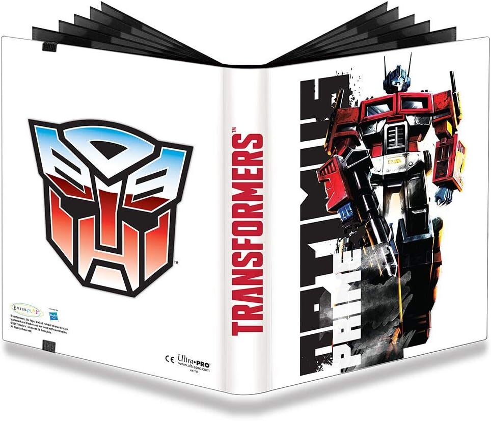 Ultra Pro Transformers Optimus 9-Pocket PRO Binder, Black, Medium