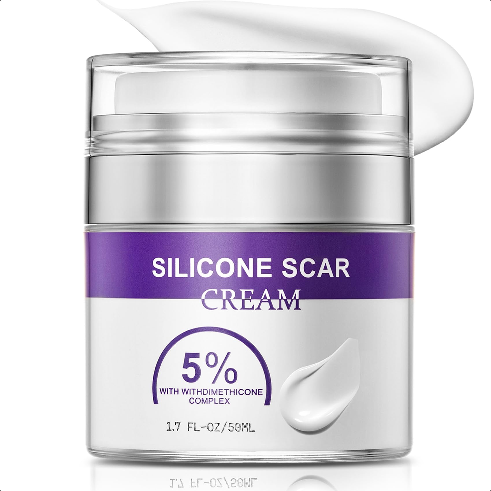 Photo 1 of Advanced Scar Cream, Silicone Scar Gel for Old and New Scars, Scar Removal Cream for Surgical Scars, Stretch Marks, C-Section, Keloids, Injury, Acne, and More 1.7 oz(50ml)