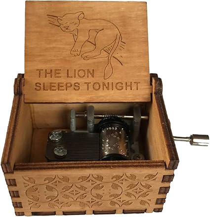 BEARCOLO - Caja Musical de Madera con manivela de Madera ...