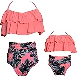 Costume Da Bagno Bambina DELEY 3 Pezzi - Bikini Con Pizzo, Cappello, 6 Mesi-9 Anni - Foto 8