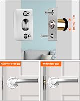 Jiayi Roller Ball Door Catches Adjustable Internal Latches 2 Pack Silver view 3