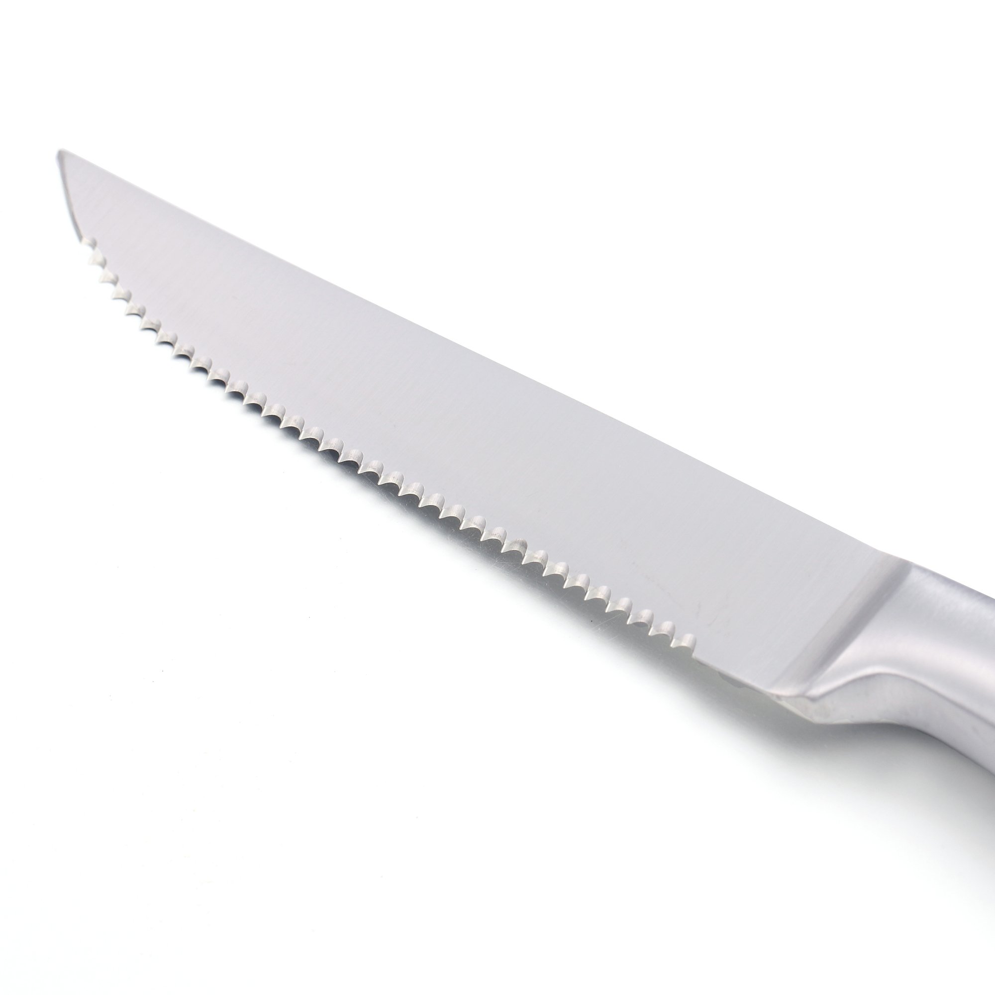 isheTao Set Steak Knives Set of 6 Serrated Stainless Steel,Dishwasher
