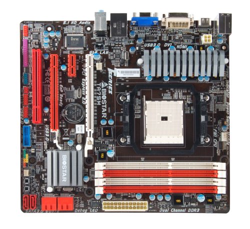 Biostar TA75M+ DDR3 2000 USB3 SATA3 AMD FM1 A75 MATX Motherboard