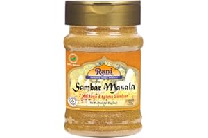 Rani Sambar Masala (Lentil Soup Spice Blend) 3oz (85g) PET Jar ~ All Natural | Vegan | No Colors | Gluten Friendly | NON-GMO 