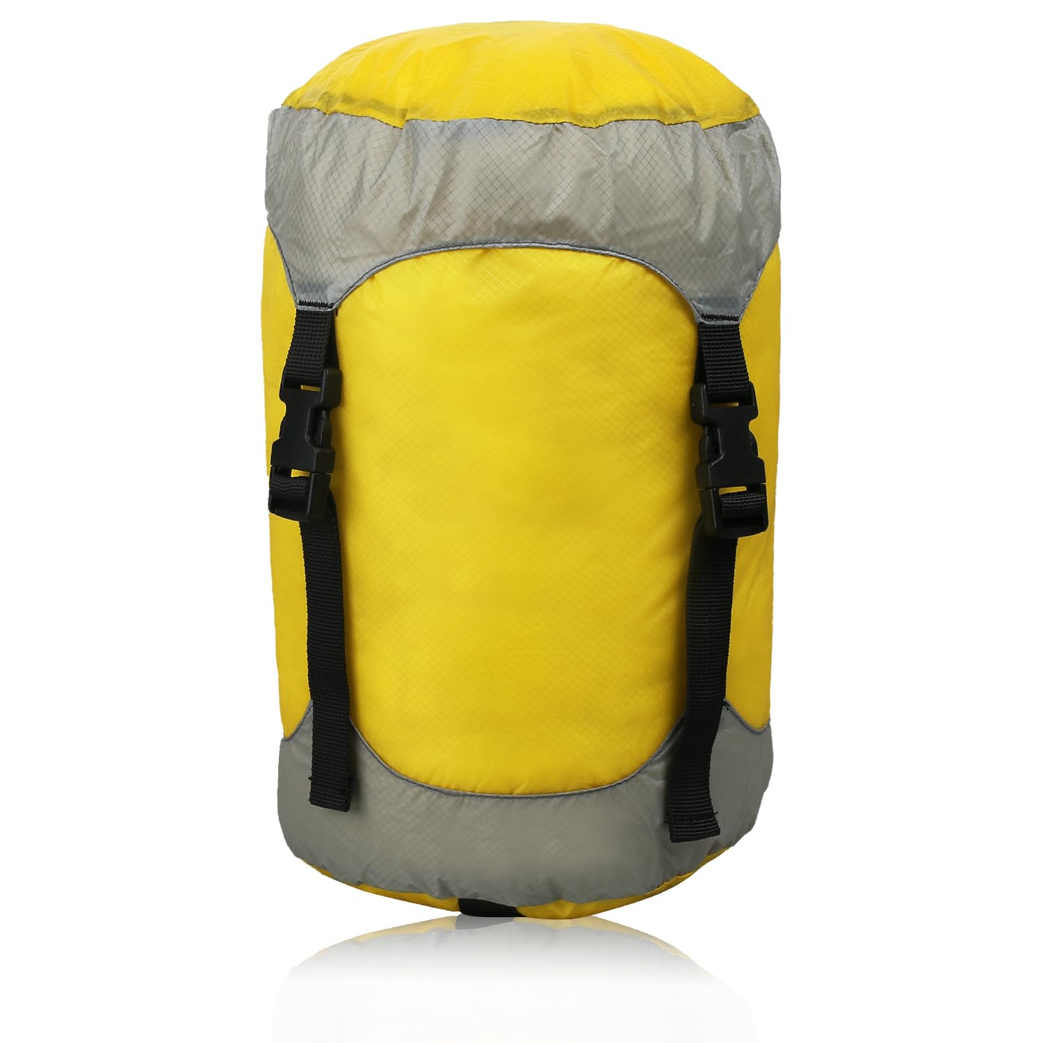 Hosifiy Compression Sack, 14L 20D Nylon with Silicone Coating Compression Stuff Sack for Sleeping Bag, Camping, Outdoor, Hiking, Backpacking, Travel (Yellow)