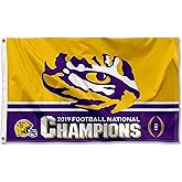 Louisiana State LSU Tigers 2019 2020 Football National Champions Flag
