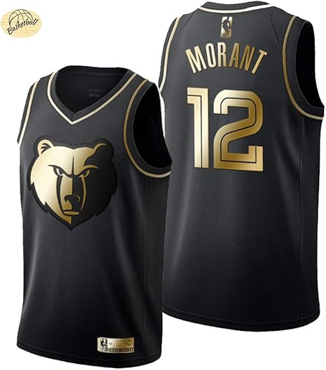 black and gold basketball jersey