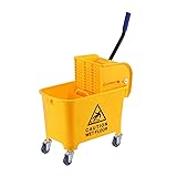Ridgeyard 5.28 Gallon Side Press Yellow Mop Bucket