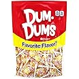 Dum Dums Peach Mango Lollipops - Bulk Candy Bag with Lollipops Individually Wrapped, Single Flavor Gourmet Suckers - 50 Count