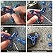 EZOON Tri Fidget Spinner Metal Finger Toys, Aluminum Hand Spinner Replaceable Bearing Max 4 Mins Spinning Time EDC ADHD Focus Toy for Kids Adults (BLUE-1)