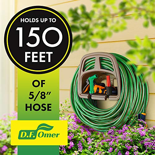 DF OMER Plastic Garden Water Hose Holder Wall Mount Hose Hanger with