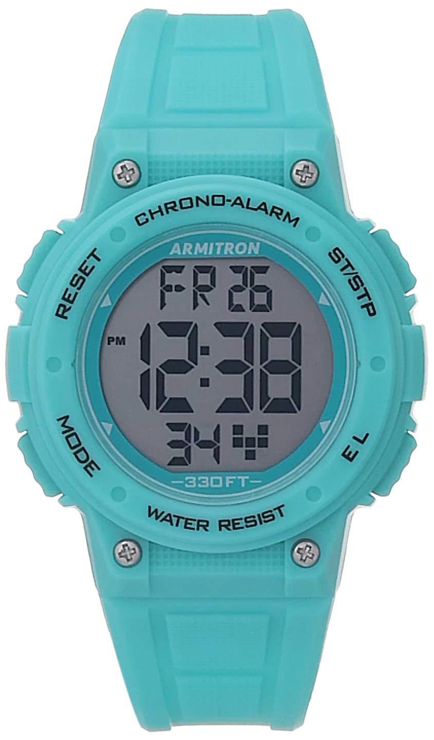 Armitron Sport Women's Digital Chronograph Resin Strap Watch, 45/7086