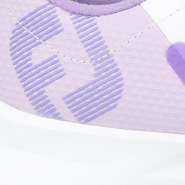 FOOTJOY UNISEX FJ FUEL JUNIOR GOLF SHOE, WHITE/GREY/PURPLE, 1