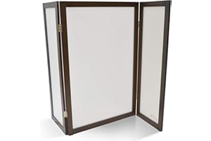 PetFusion Privacy Screen Cat Litter Box Furniture, 48"L x 0.6"W x 36"H, Walnut Brown