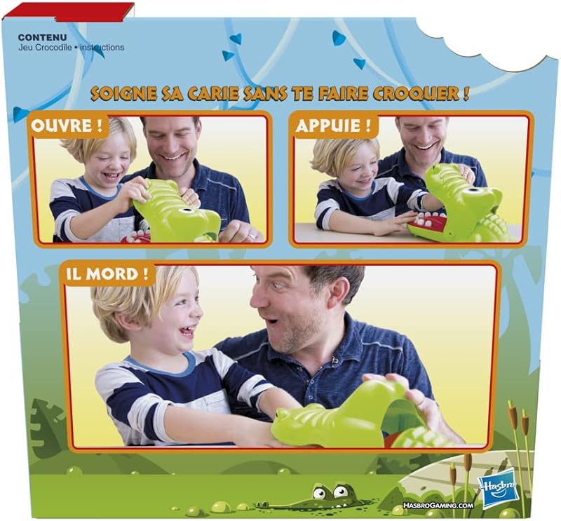 Hasbro Croc' Dentiste – Brettspiel für Kinder – lustiges Spiel – französische Version