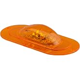 Grote 54203 Supernova Oval LED Side Turn Marker Light - Integrated Flange Mount, Male Pin