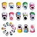 Pinksee 5 Pairs Anti Slip Skid Baby Girl Socks Animal Cartoon Infant Shoes Socks 6-18 months