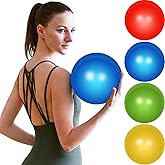 Leyndo 4 Pcs Yoga Exercise Ball Pilates Pregnancy Birthing Fitness Ball with Quick Pump Anti Burst for Improved Posture, Balance, Yoga, Pilates, Training, 4 Colors