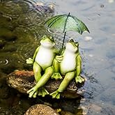 LC LCdecohome Couple Frogs Garden Outdoor Statue - Frogs Decor Garden Statue 8.5" x 11" x 6.5"