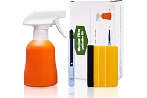 Coavas Window Tint Kit, Window Privacy Film Application Tools Kit, 3 Pcs Easy to Apply Window Film & Car Glass Window Tinting Tool, Vinyl Wrap Set Includes Squeegee, Utility Knife, Spray Bottle