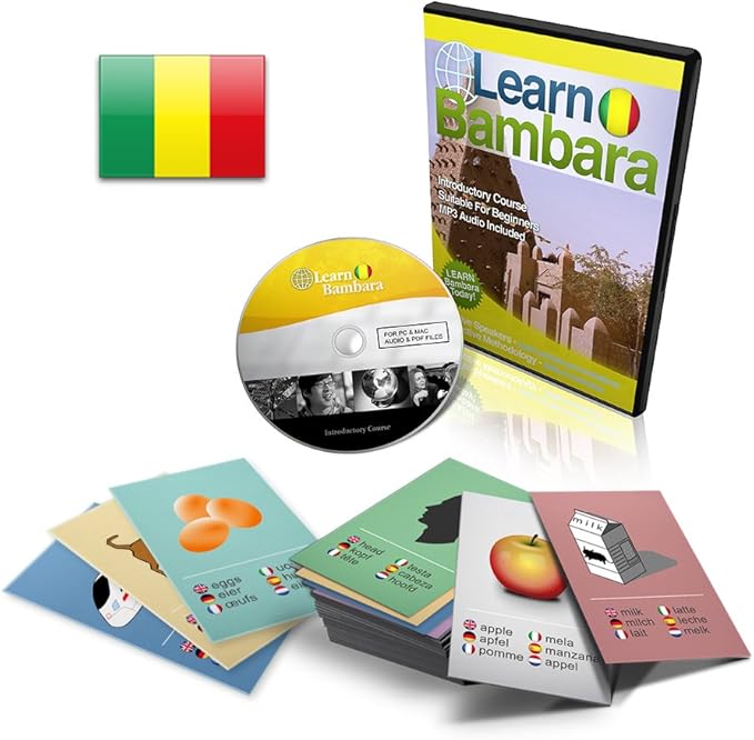 Amazon Com Learn To Speak Bambara Mali Language Language Course Flashcards Set