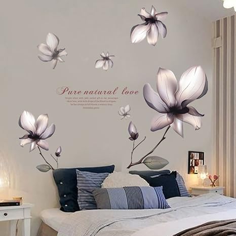 Wandtattoo Schlafzimmer Blumen - Garderobe
