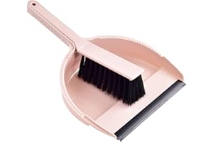 Mini Brush and Dustpan Set, Portable Cleaning Tool Kit, Convenient Household Items for Home Kitchen Office Car, Pink