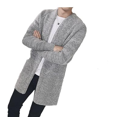 Amazon Angelo カーディガン ロング丈 ニットセーター メンズ ロング