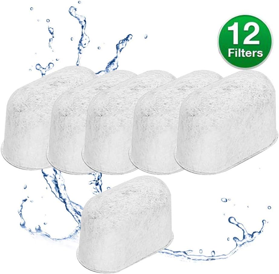 BRICA12-Pack of Cuisinart Coffee Maker Filter Compatible Replacement Charcoal Water Filter- Fits all Cuisinart Coffee Machines