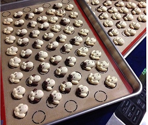 570 370 0.7Mm Or 22.44X14.56 Inch 63 Circles Full Sheet Big Size Silicone Macaron Baking Mat Silicone Biscuit Macarons Mat P