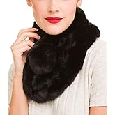 Fur Collar Scarf for Women Faux Fur Scarves Neck Shrug for Spring Fall Winter Coat Dress