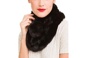 MELIFLUOS DESIGNED IN SPAIN Fur Collar Scarf for Women Faux Fur Scarves Neck Shrug for Spring Fall Winter Coat Dress