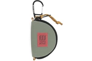 Topo Designs Taco + Square Bags, Small Clip Accessory Bag for Headphones, Keys, Cards and Cash, Aluminum Key Clip, Foam Padding (Taco/Beetle)