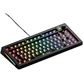 GLORIOUS Gaming - GMMK 3 Barebones Custom Gaming Keyboard, 75% TKL Mechanical Keyboard, Modular Gasket System, Hotswappable MX 5-pin, Sound Dampening Foam, Aluminum Switch Plate, ANSI (Black)