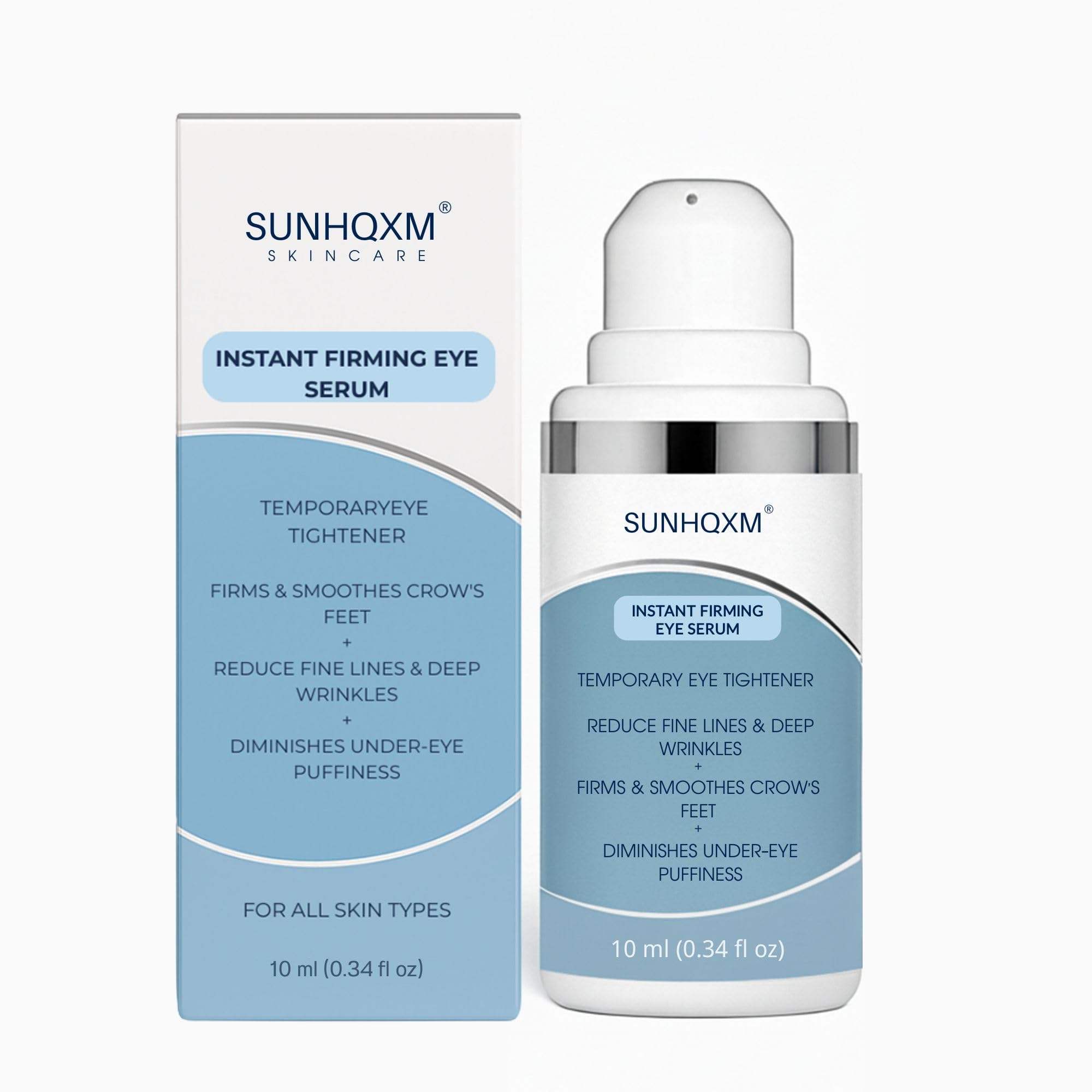 Photo 1 of *Exp 11/04/2028* Instant Firming Eye Serum– Instantly Visibly Reduces Under Eye Bags And Wrinkles, Fine Lines, Crow's Feet, Dark Circles – Pump – Anti Aging Wrinkle Remover for Face, 10ml/0.34 Oz (2)