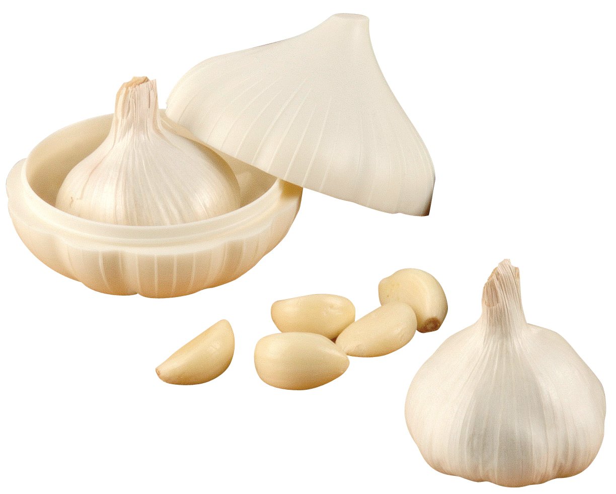 Fackelmann Garlic Saver, White, 10 x 10 x 8.5 cm