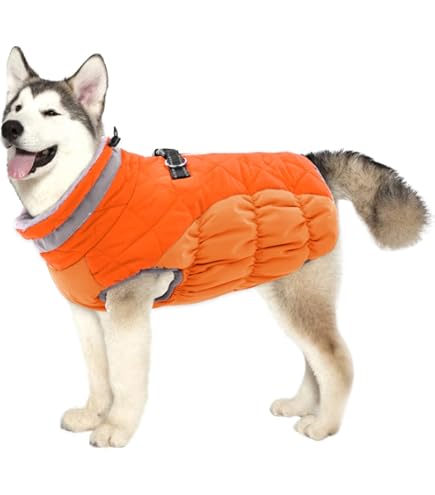 Amazon.com : maxbone Arabella Peach Puffer Dog Vest, Medium : Pet