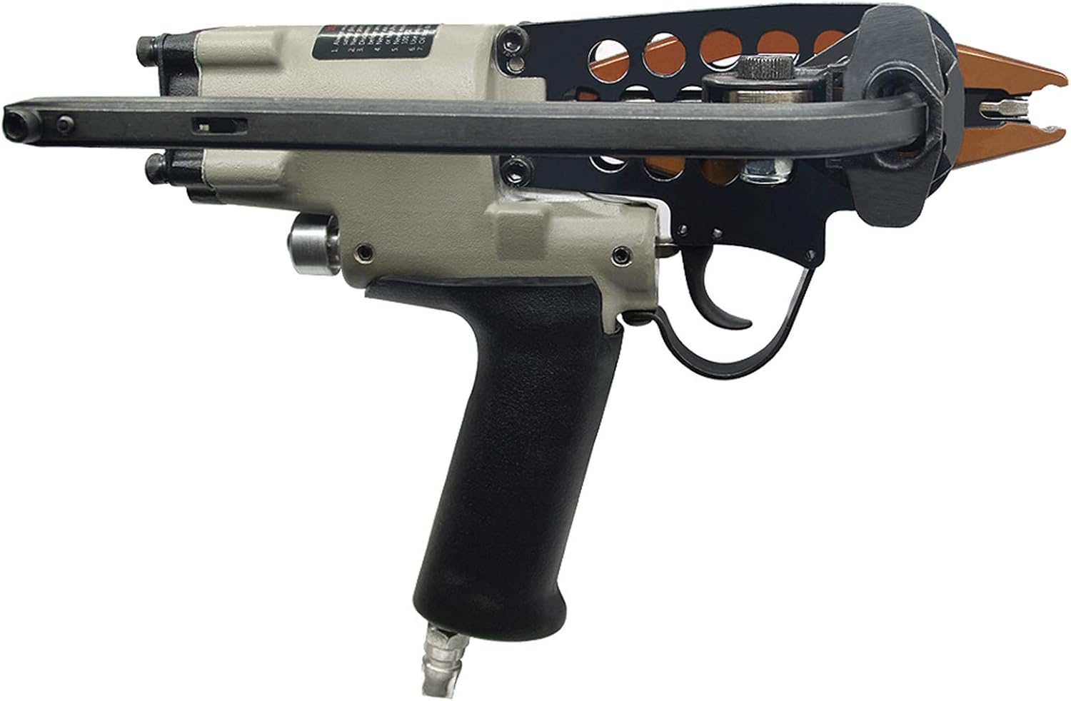 Woodpecker C-760A 16 Gauge Pneumatic Hog Ring Gun, 12.5mm Crown, 3.0-4.8mm Closure Dia., Air Hog Ring Plier Tool - Image 3