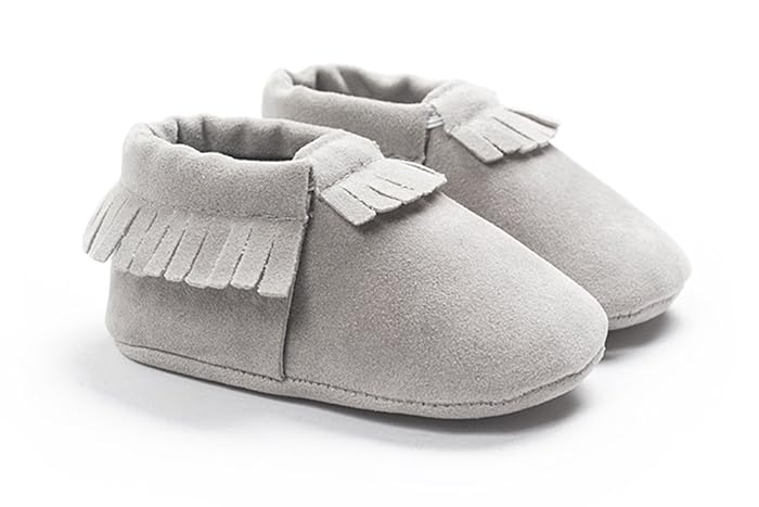 Image 4 - Kuner Baby Boys Girls Tassel Soft Soled Non-Slip Crib Shoes Moccasins First Walkers