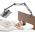 JUBOR Tablet Holder for Bed, Adjustable Tablet Phone Bed Stand Mount with 360° Rotation, Foldable Aluminum Arm Kindle Holder for iPad,iPhone, N-Switch, Galaxy Tab and All 4.7-12.9" Devices
