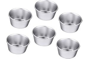 Homoyoyo 6pcs Carbon Steel Nonstick Cake Baking Molds Set, Easy to Operate and Sturdy Muffin Pan for Parties