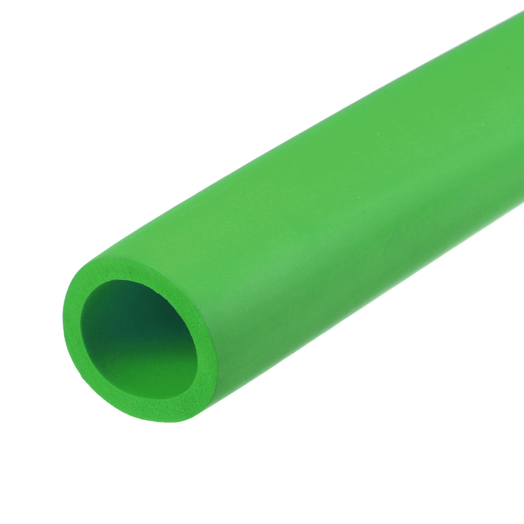 sourcing map Foam Tubing for Handle Grip Support, 32mm ID 44mm OD 1m Length Green